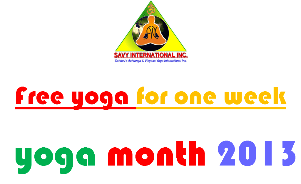 Yoga Month 2013
