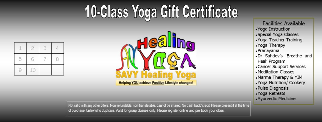 Yoga Inc Class Gift Card