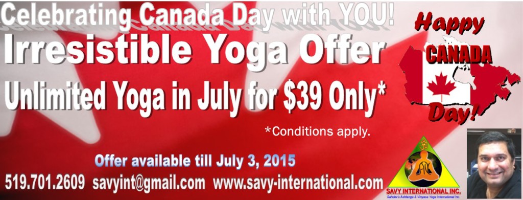 Canada Day Yoga Deal