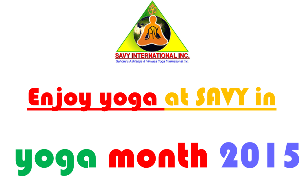 Yoga Month 2015